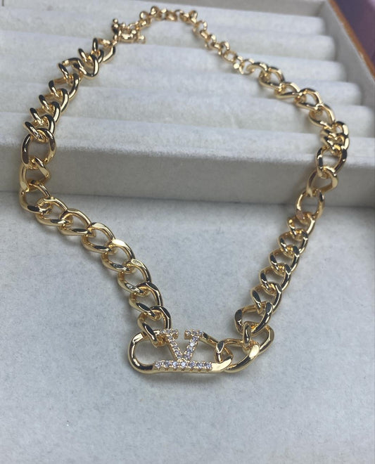 Colar Elos Luxo Inspiracao XYN101163