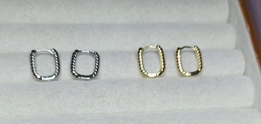 Brincos Argolinha textura DCG0182