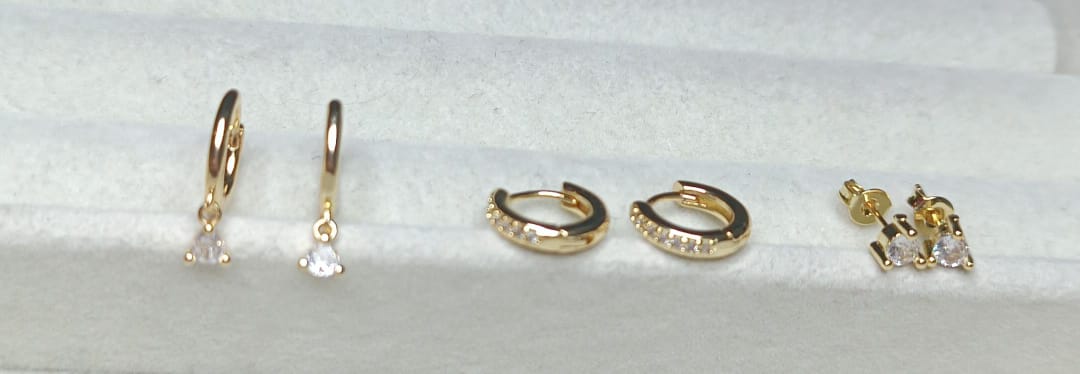 Brincos Trio encanto  DCG0174