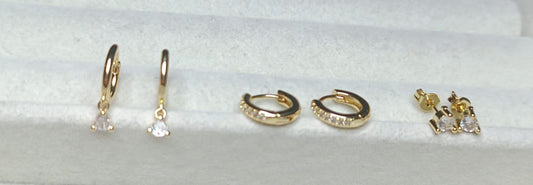 Brincos Trio encanto  DCG0174