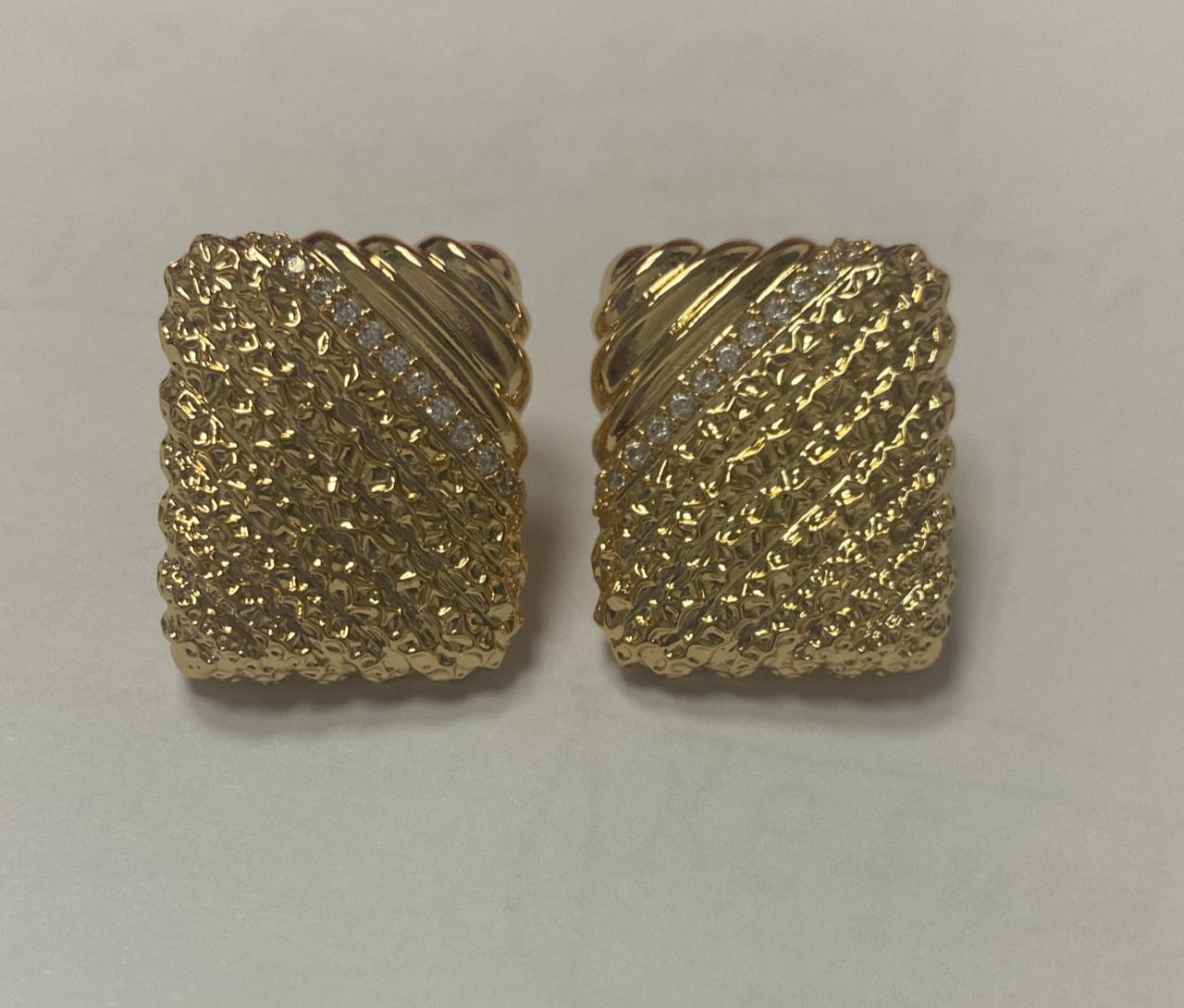 Brincos quadrados de luz XYE105637