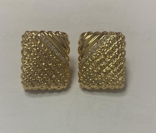 Brincos quadrados de luz XYE105637