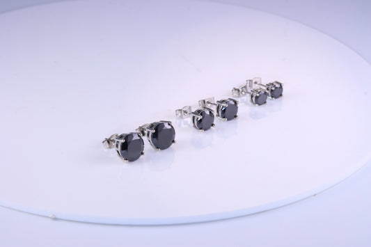 Trio de brincos Riviera Black 4  Claves XYE101309 ( VENDIDOS SEPARADAMENTE )