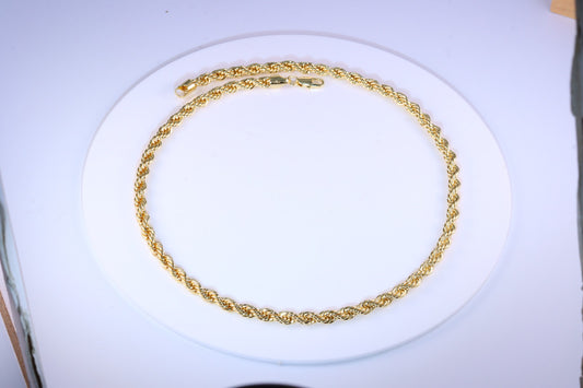 Colar Cordao Baiano 45cm 8mm DCG0608