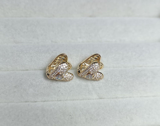 Brincos coracao unico DCG0590