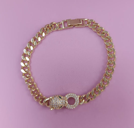 Pulseria Grumet Tigre e elo DCG0618