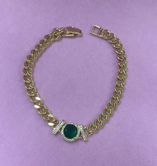 Pulseira Grumet Esmeralda DCG0616