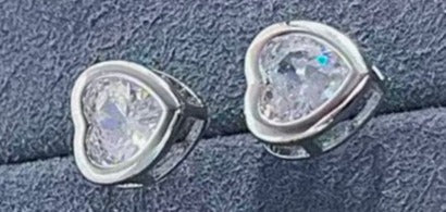 Brinco Quarteto Coracao cravacao inglesa DCG0938