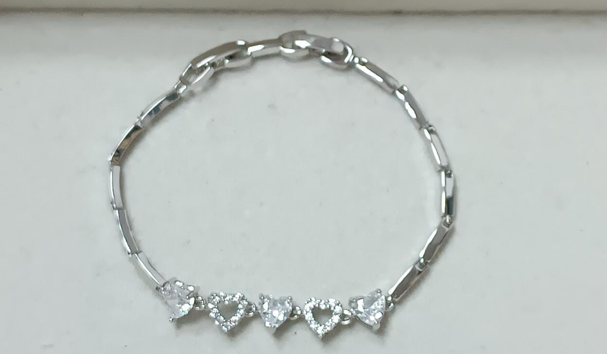 Pulseira Cravejada Coracao DCG0968