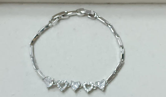 Pulseira Cravejada Coracao DCG0968