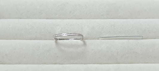 Meia Alianca Moissanite em Prata 925 MS00971A8