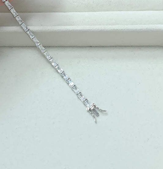 Pulseira Prata 925 e diamante de Alto Carbono LMB00104