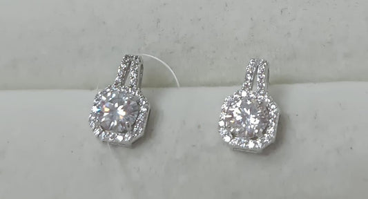 Brincos Brilho Unico Prata 925 Inspiracao MS00157A8Zb