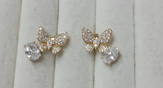 Brincos borboletas de luxo DCG1005