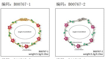 Bracelete Riviera alegria das flores EBG0079-1