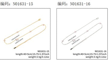 Colar alegria das flores Rosa  EBG0082-1