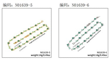 Colar riviera Flowers Green EBG0083-4