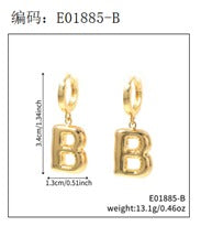 Brincos Letras iniciais Lisas EBG0064-B