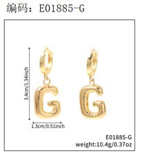 Brincos Letras iniciais Lisas EBG0064-G