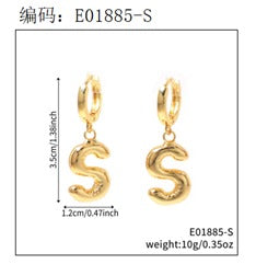 Brincos Letras iniciais Lisas EBG0064-S