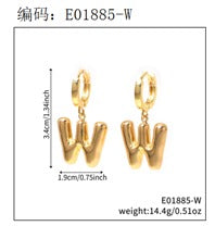 Brincos Letras iniciais Lisas EBG0064-W