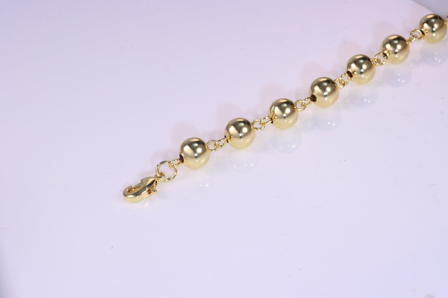 Colar esferas lisas 45 cm DCG0455