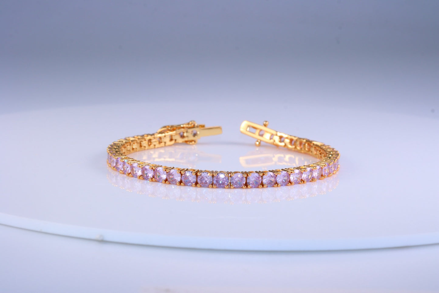 Pulseira Riviera  4mm Lavanda  A0027