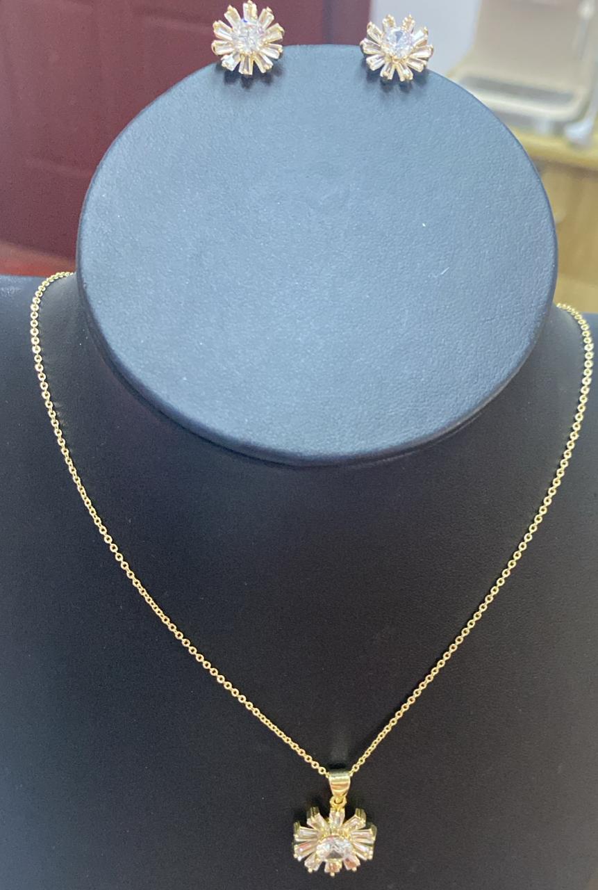 Conjunto Flores Cravejadas DCG0577