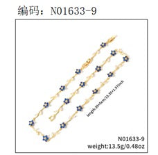 Colar riviera Flowers special Dark Blue EBG0084-3