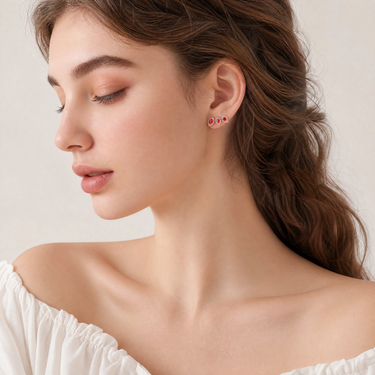 Ear Cuff Gota Pink XYE105165