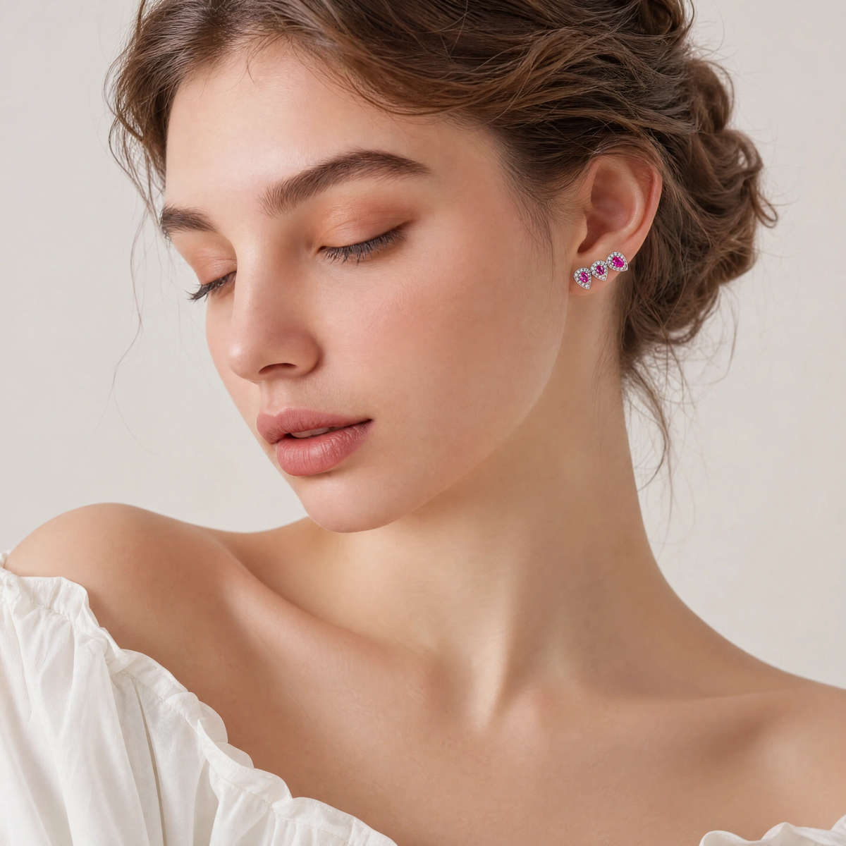 Ear Cuff Gota Pink XYE105165