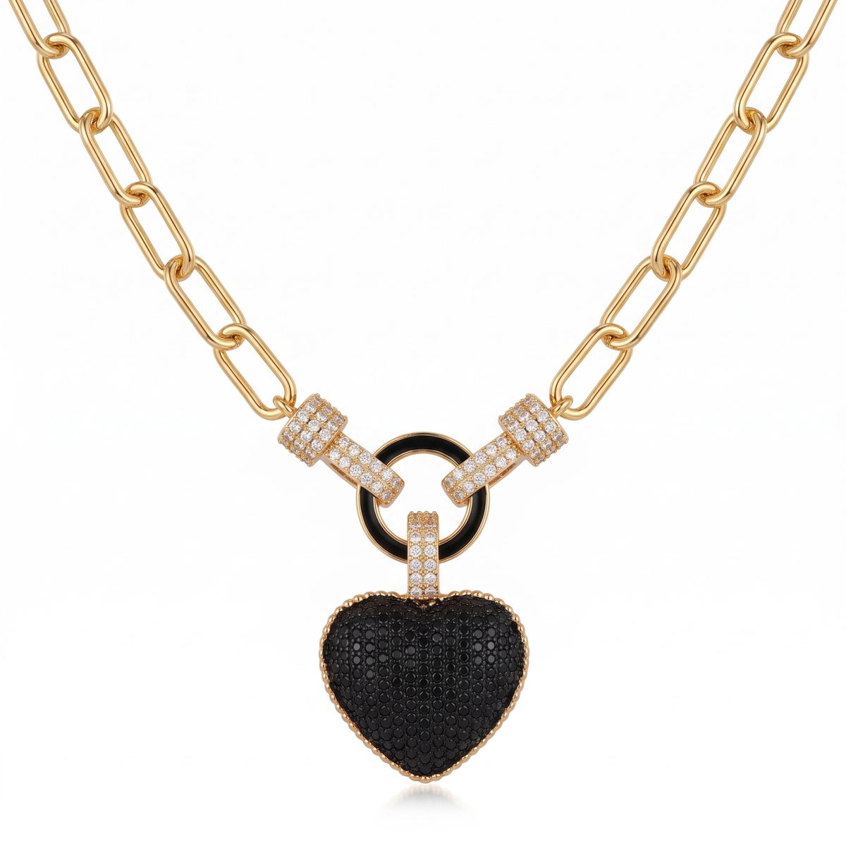 Colar Heart Noir XYS101622
