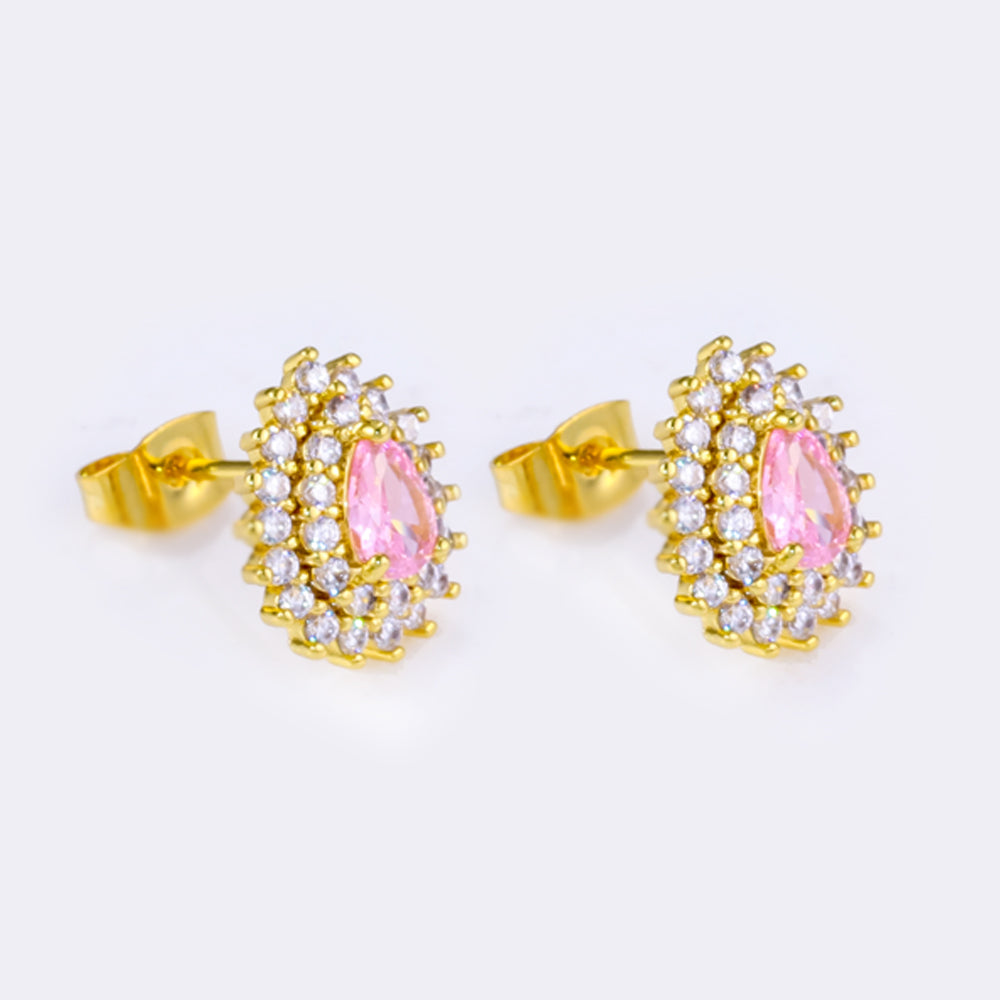Brincos gotas Cravejadas XYE105087