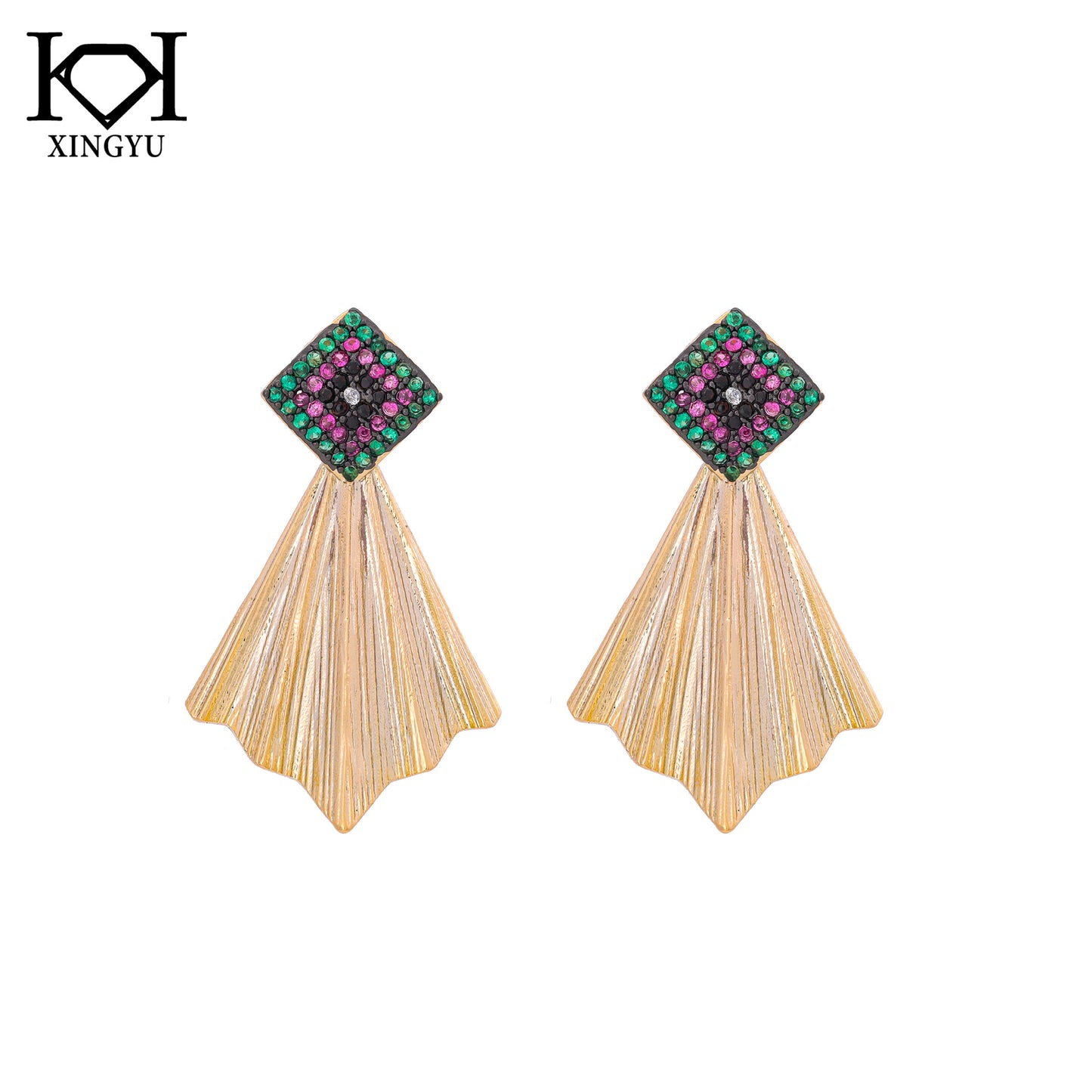 Brincos leque XYE105506