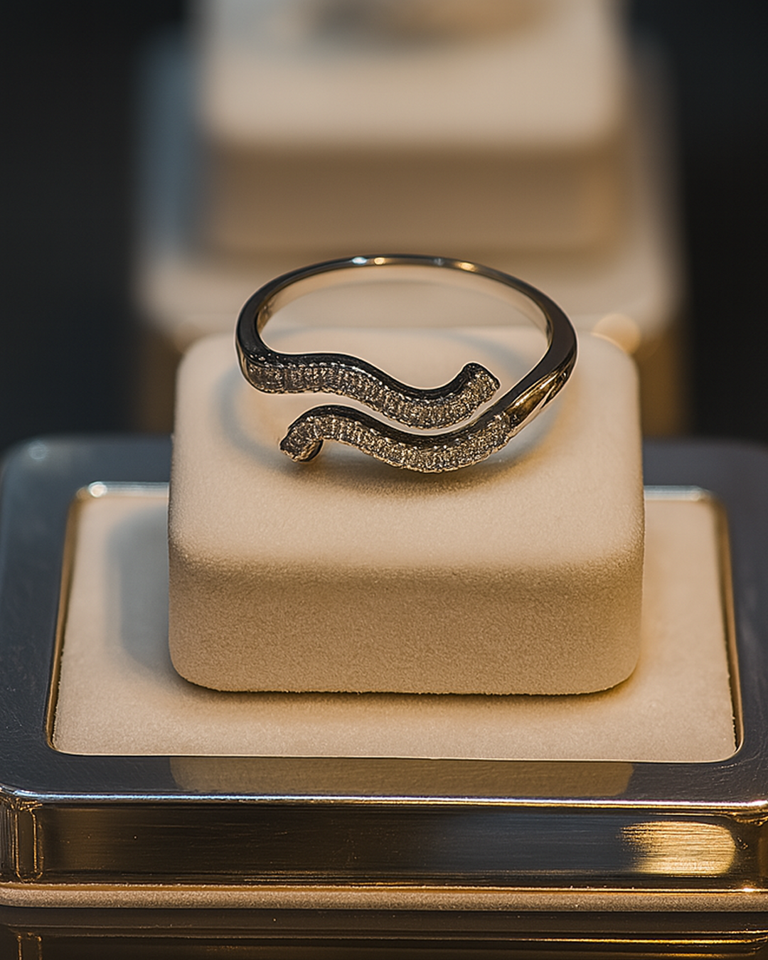 Anel Cravejado Move Ajustavel Prata 925 DCG0332