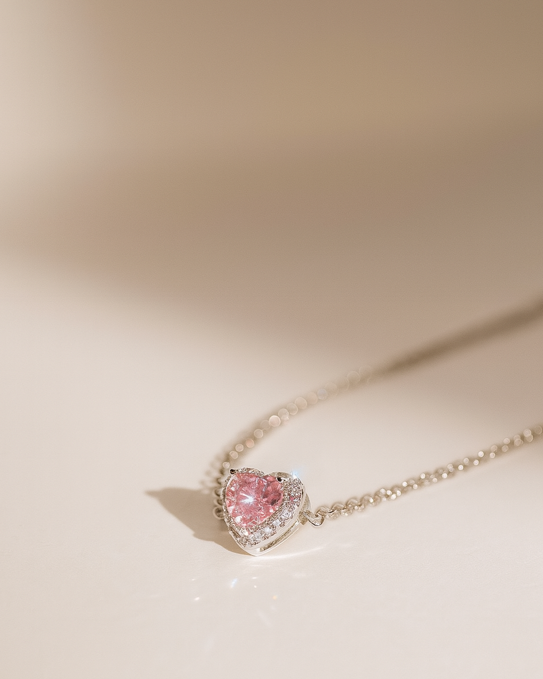 Pulseira Diamanter de alto Carbono Coracao Cravejado Prata 925 DCG0325