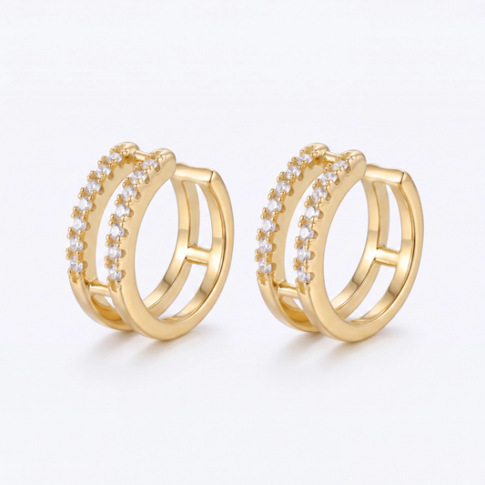 Piercing Fake Duplo Cravejado DCG1866