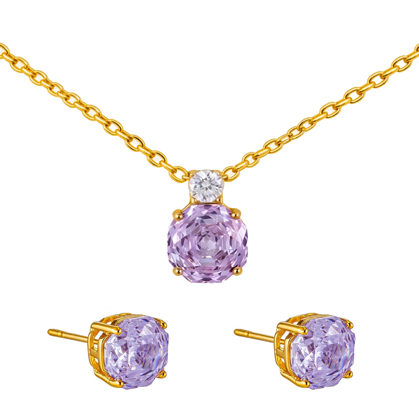 Conjunto Colar e Brincos Flowe Cut DCG1765
