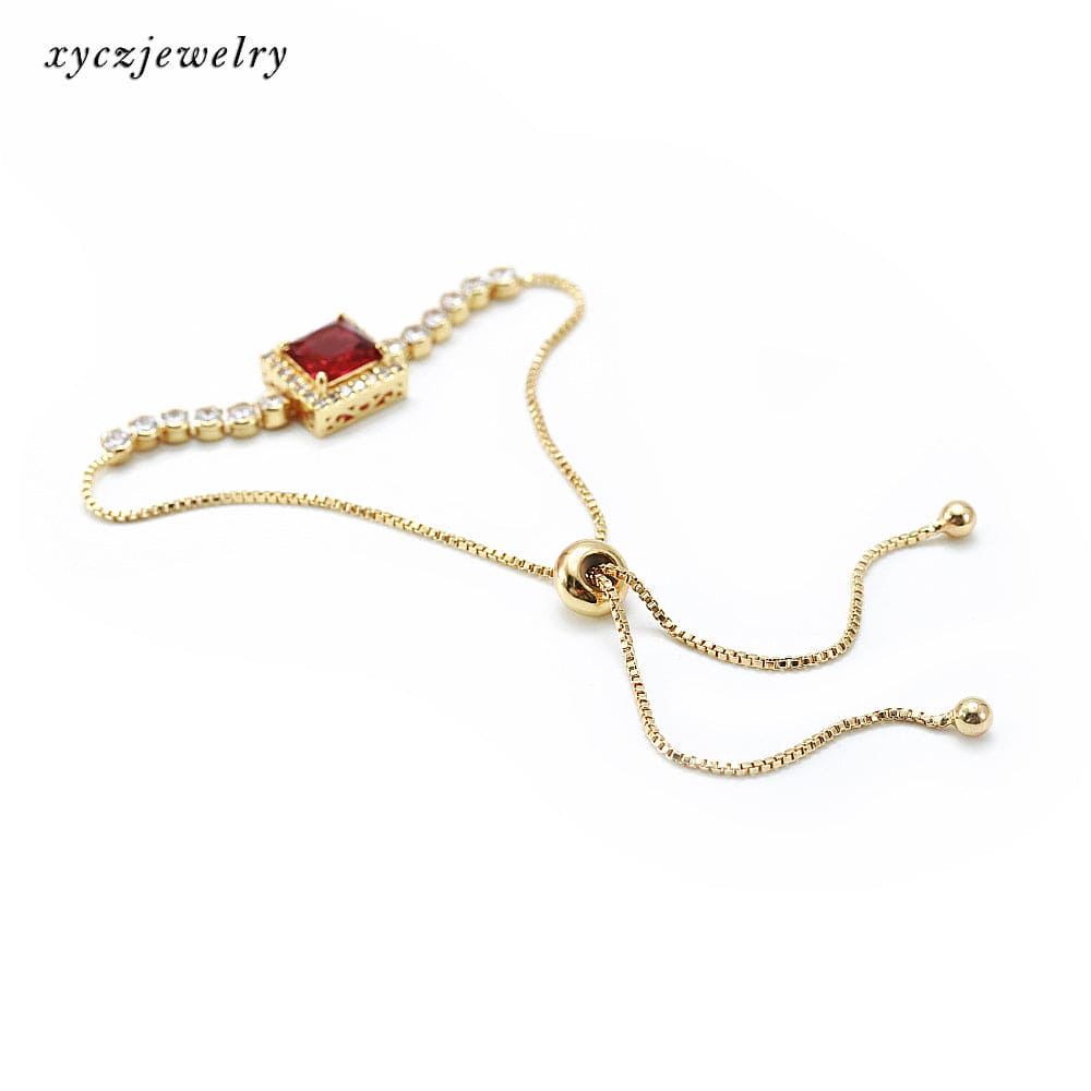 Pulseira Delicada Quadrado Lapidado XYS100382手链