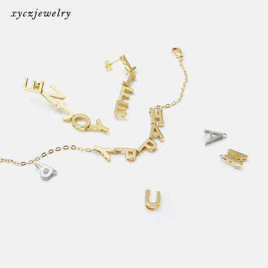 Brinco Iniciais A a Z liso XYEJ100464  VENDIDO SEPARADAMENTE