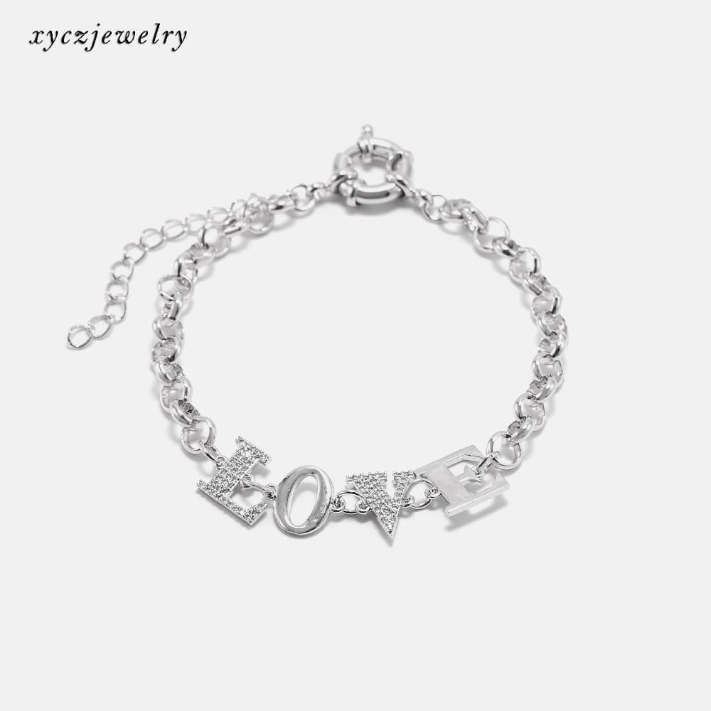 DESC-Pulseira elos "love" XYH100667 手链