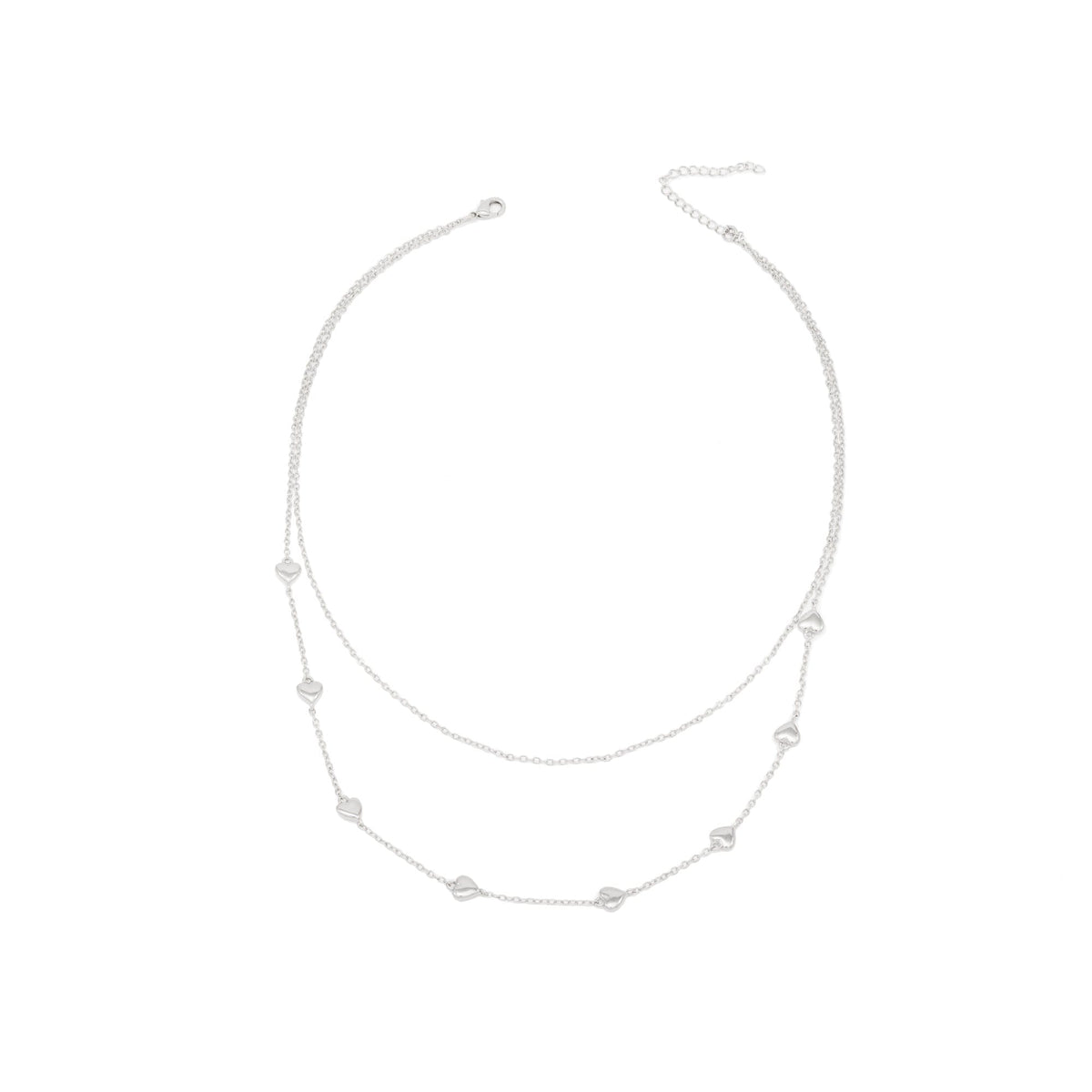 DESC- Colar Duplo Coração XYN101130 necklace