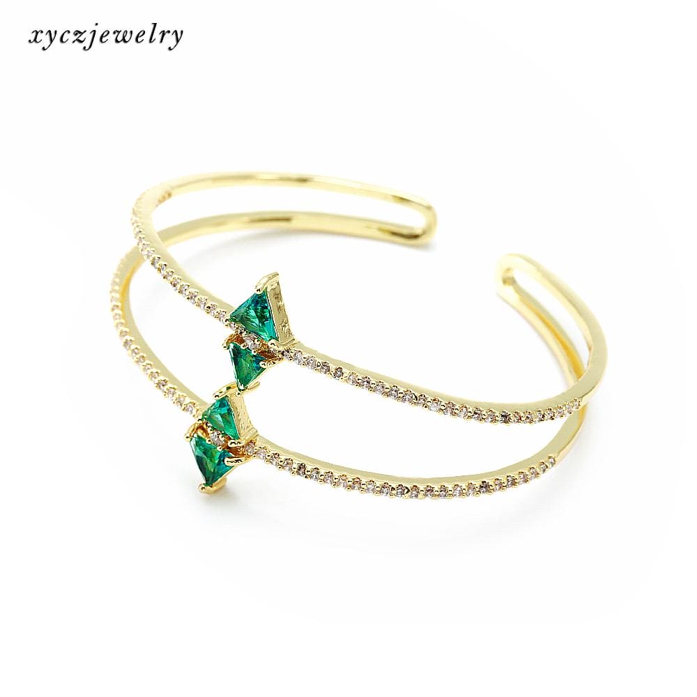 Bracelete cravejado losango XYH100606 手镯