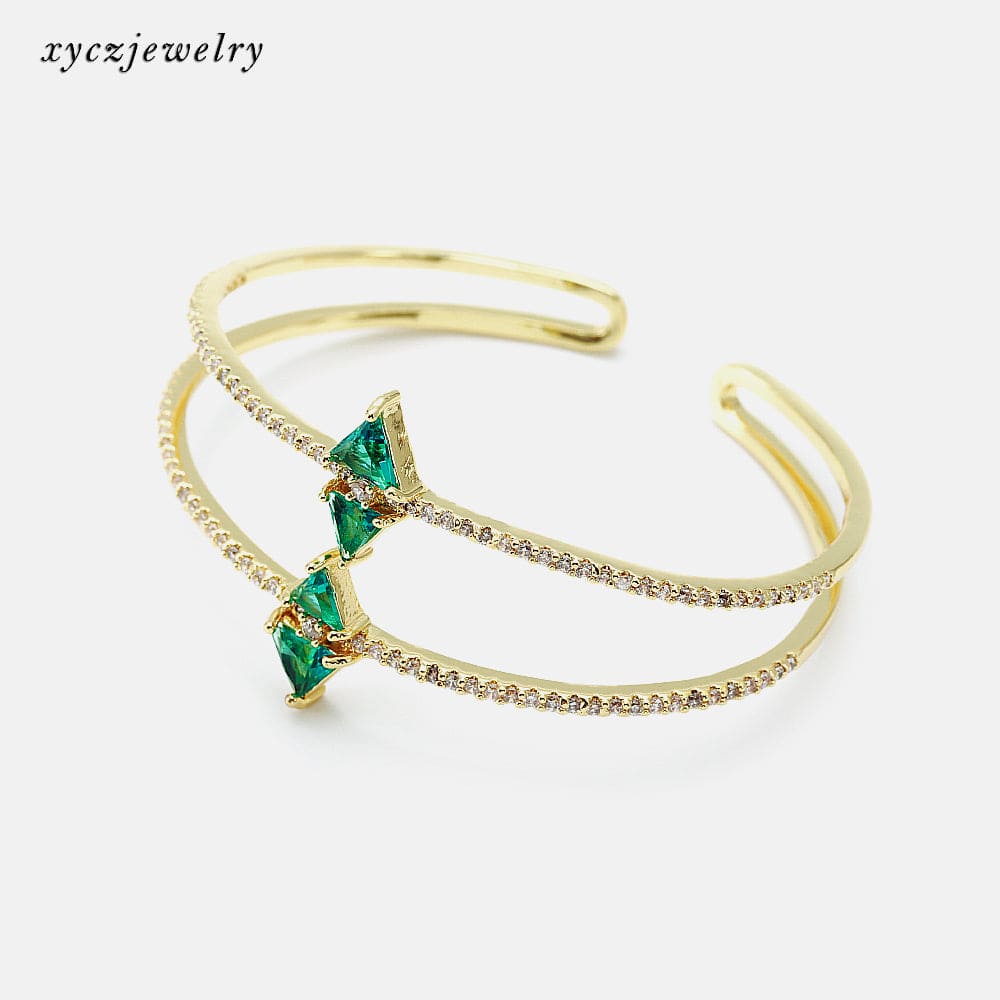 Bracelete cravejado losango XYH100606 手镯