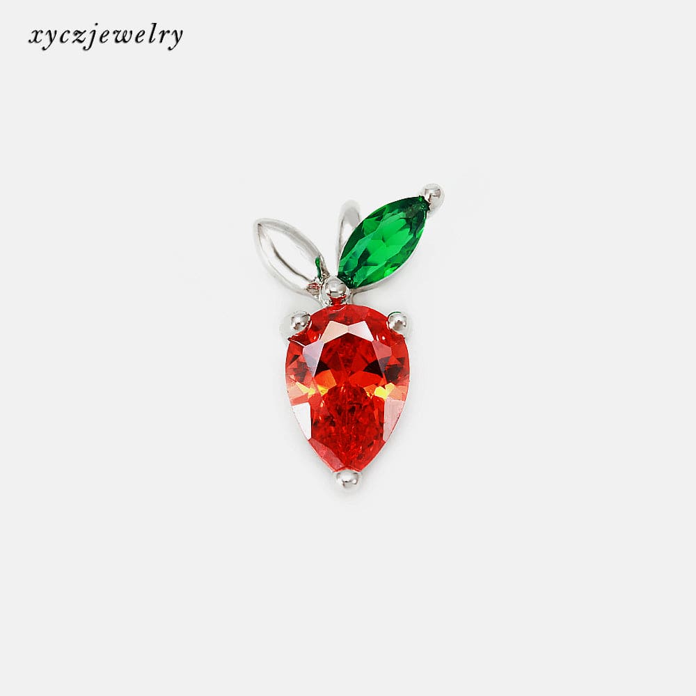 DIY Pingente morango  XYPJ100488
