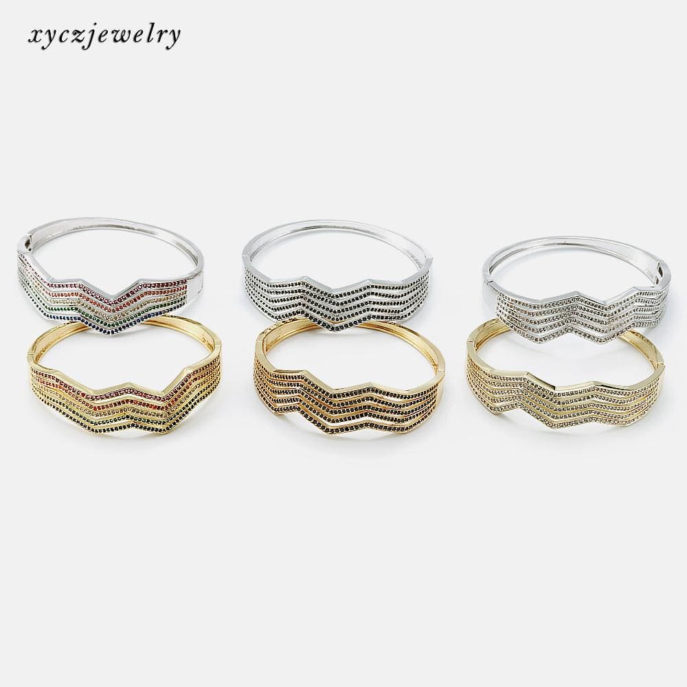 Pulseira Cravejada 5 linhas XYH100608