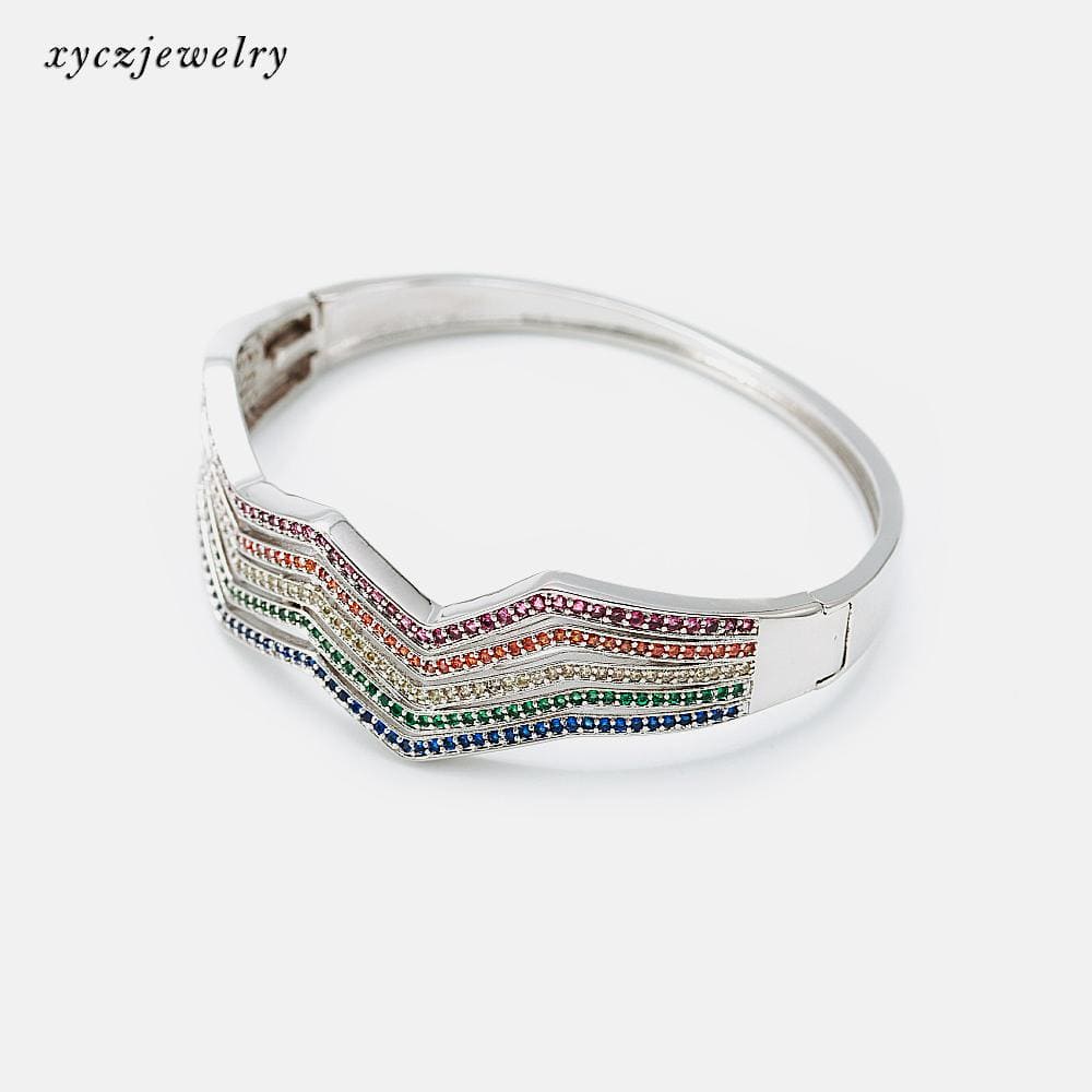 Pulseira Cravejada 5 linhas XYH100608