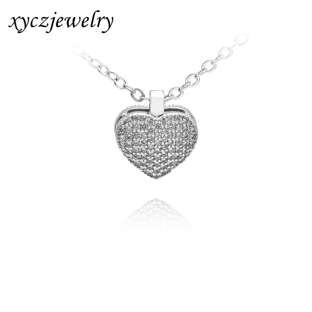 Colar Coração Cravação Dupla Face  xyn101014  necklace