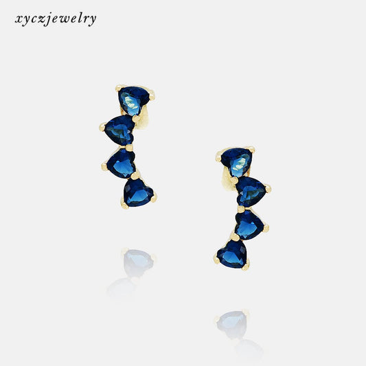 Ear Cuff coracoes lapidados XYE101346