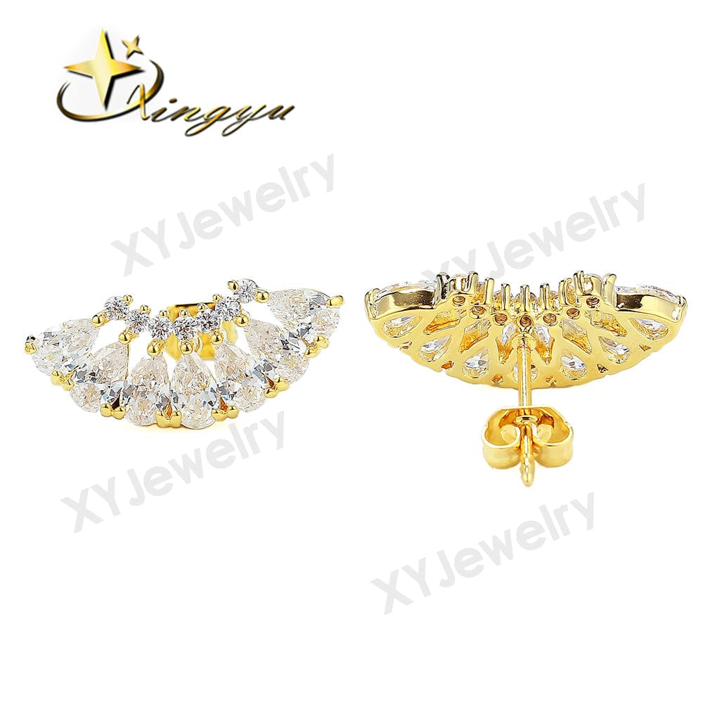 Brinco gotas de cristal  XYE101318